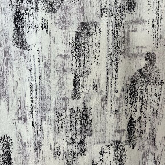 EILEEN FISHER Tencel Printed High-Low Top White Gray Purple Women’s Size Medium - Picture 5 of 8